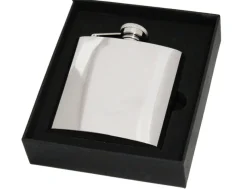 Personalised Artamis Polished Steel 6oz Hip Flask