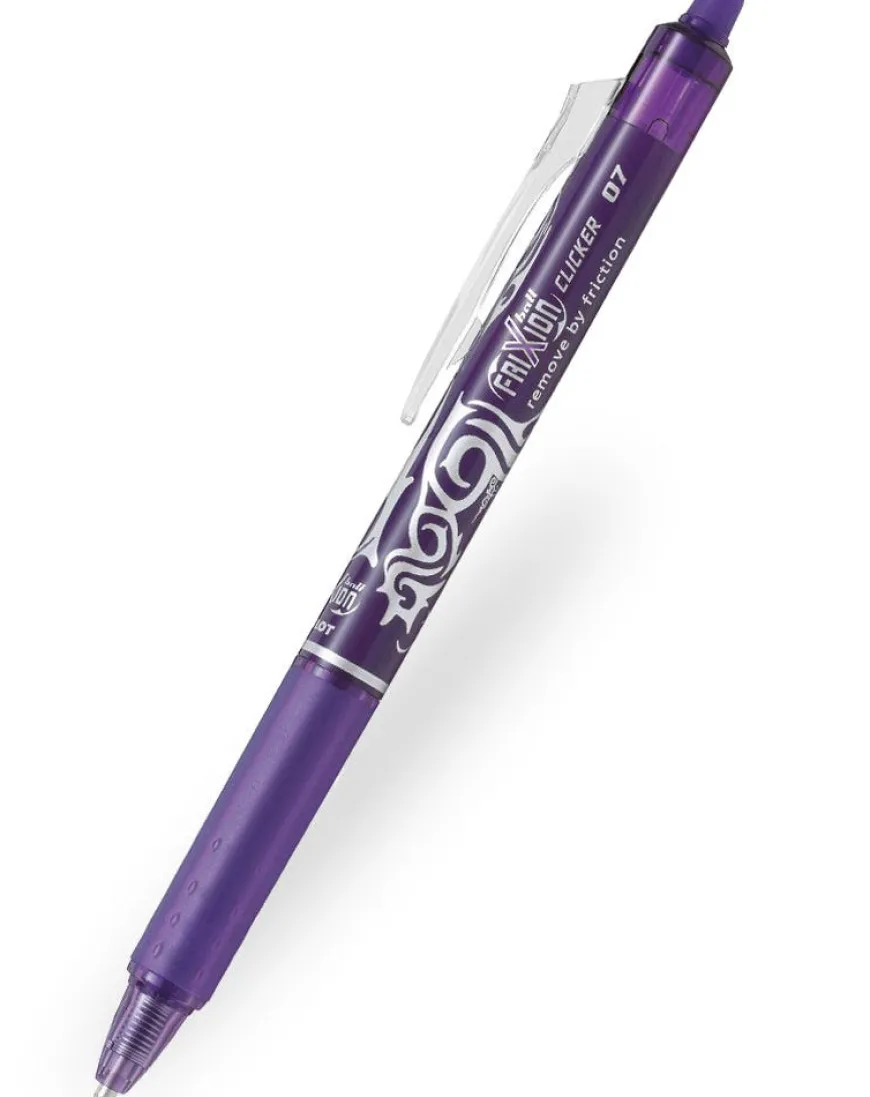 Pilot FriXion Clicker Erasable Ballpoint Pen - Violet