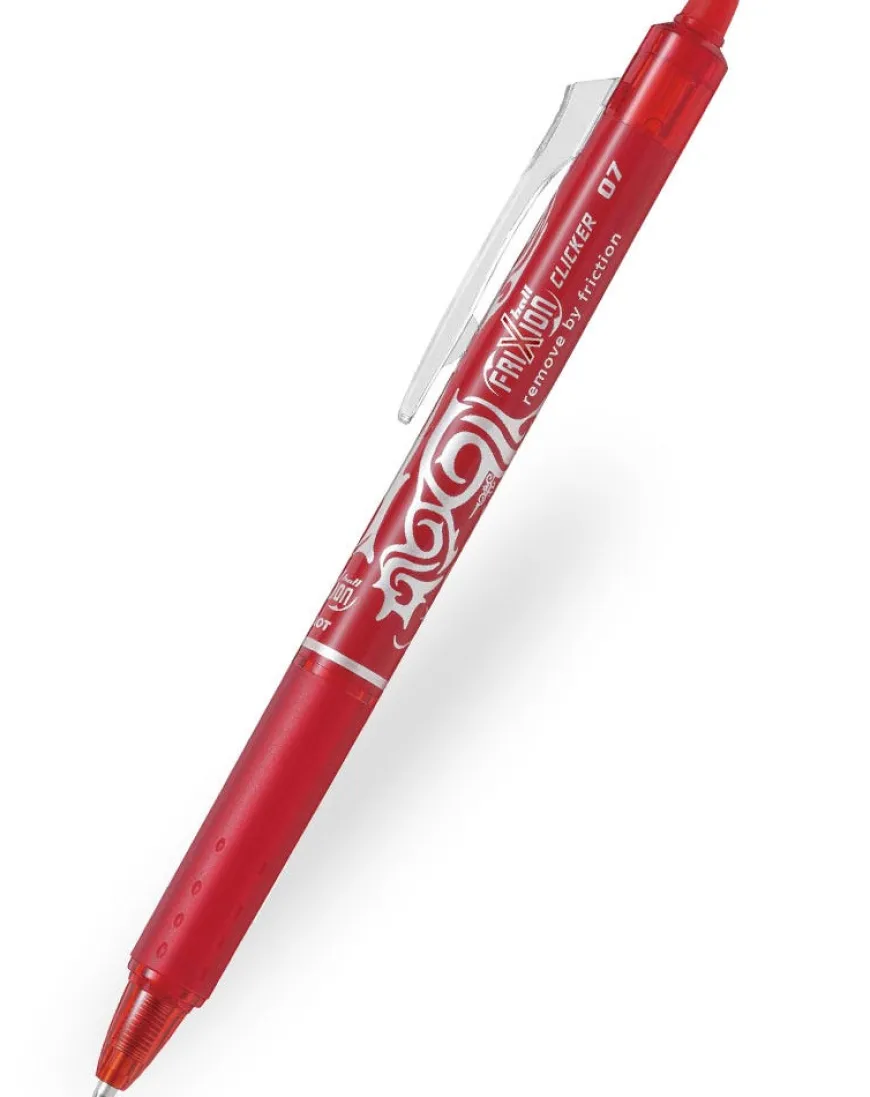 Pilot FriXion Clicker Erasable Ballpoint Pen - Red