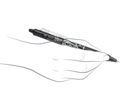 Pilot FriXion Clicker Erasable Ballpoint Pen - Black