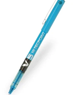 Pilot V5 Hi-Tecpoint Rollerball Pen - Light Blue