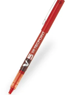 Pilot V5 Hi-Tecpoint Rollerball Pen - Red