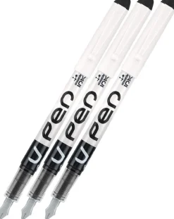 Pilot V Pen Fountain Pen - Black - 3 Pack