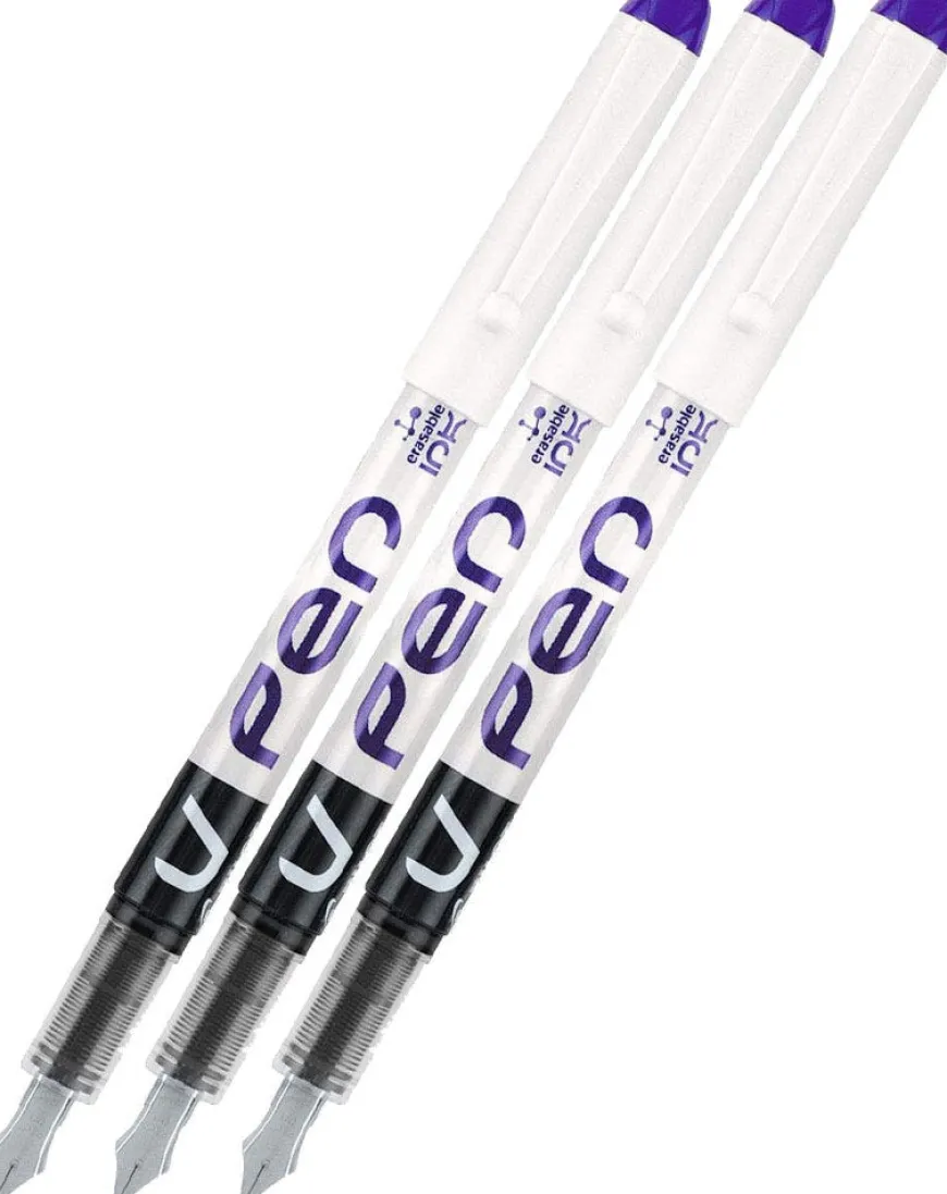 Pilot V Pen Fountain Pen - Violet - 3 Pack