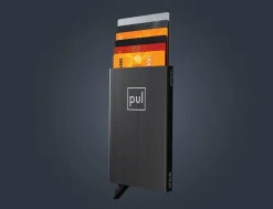 Pularys ZEN Brushed Black Credit Card Holder