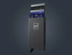 Pularys ZEN Brushed Dark Grey Credit Card Holder