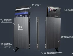 Pularys ZEN Brushed Dark Grey Credit Card Holder