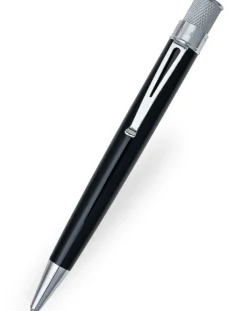 Retro 51 Tornado Classic Black Chrome Trim Rollerball Pen