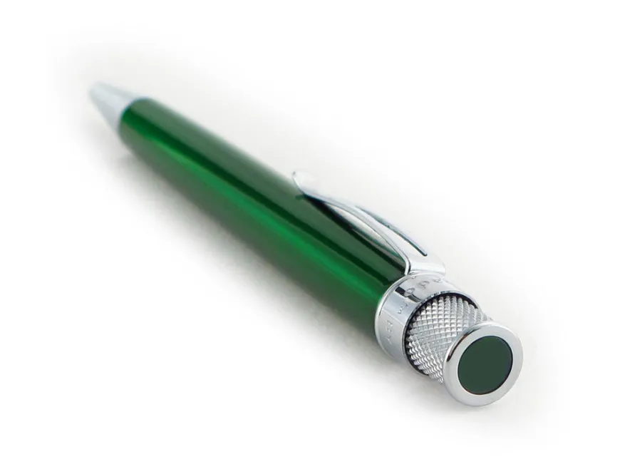Retro 51 Tornado Classic Green Chrome Trim Rollerball Pen