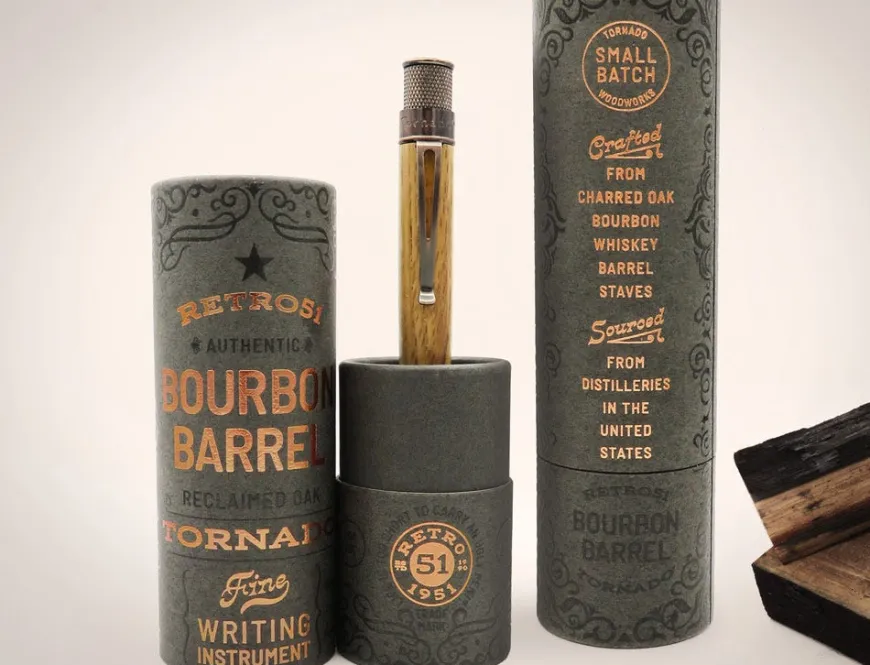 Retro 51 Tornado Woodworks Bourbon Barrel Rollerball Pen