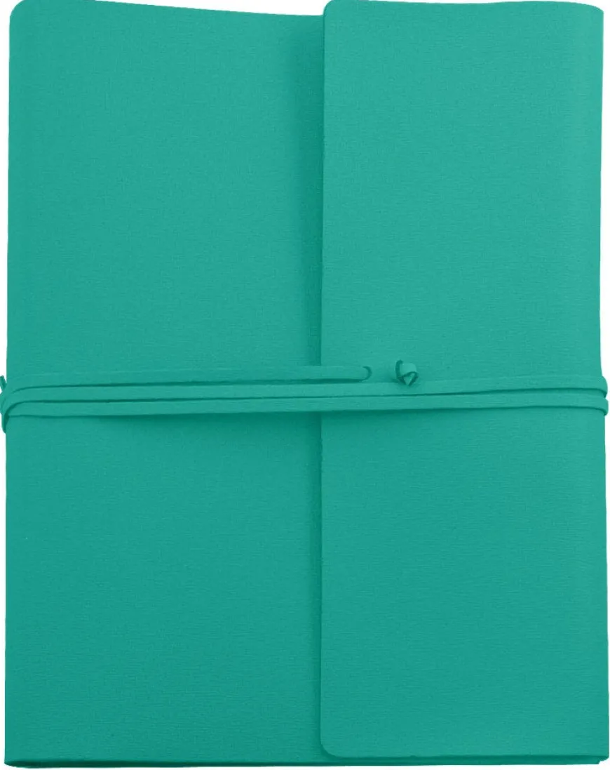 Saffiano Extra Large Leather Photo Album - Turquoise
