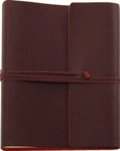 Saffiano Extra Large Leather Photo Album - Burgundy