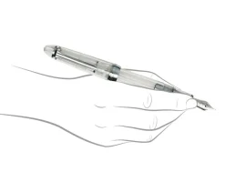 Sailor 1911L Demonstrator Rhodium Trim Fountain Pen