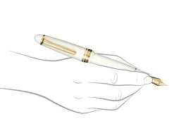 Sailor 1911L White Gold Trim Fountain Pen