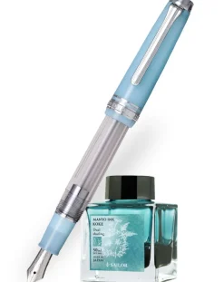 Sailor Pro Gear Slim Manyo II Moss Fountain Pen Gift Set