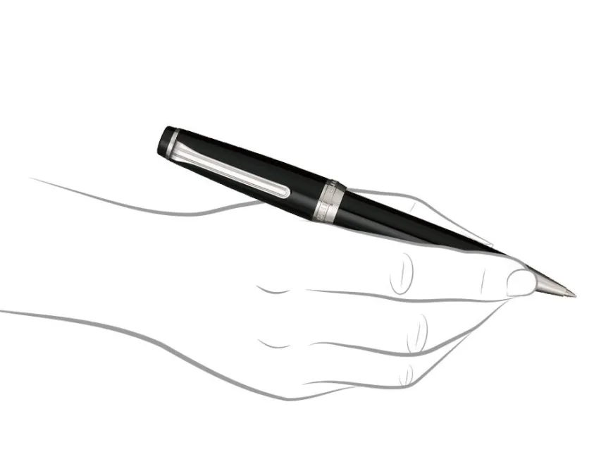 Sailor Pro Gear Slim Sapporo Black Rhodium Trim Ballpoint Pen