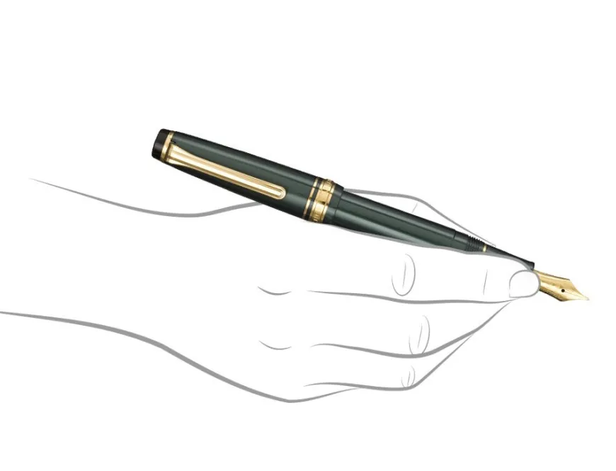 Sailor Pro Gear Slim Shikiori Metallic Green Fountain Pen