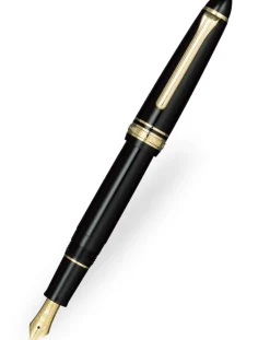 Sailor 1911S Black Gold Trim Fountain Pen