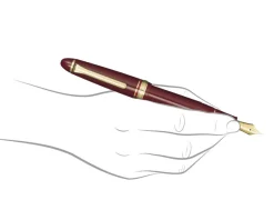 Sailor 1911S Burgundy Gold Trim Fountain Pen