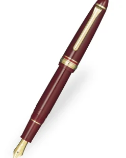 Sailor 1911S Burgundy Gold Trim Fountain Pen