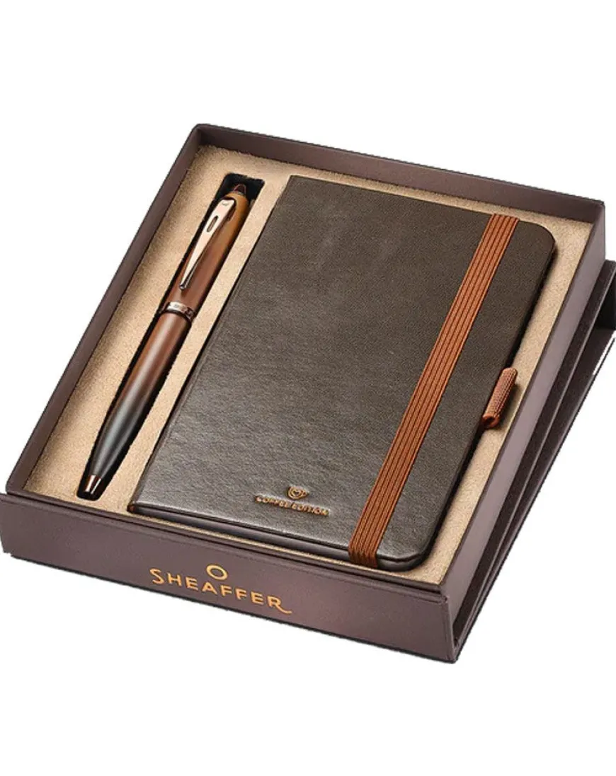 Sheaffer 100 Coffee Edition Ballpoint Pen & Pocket Notebook Gift Set