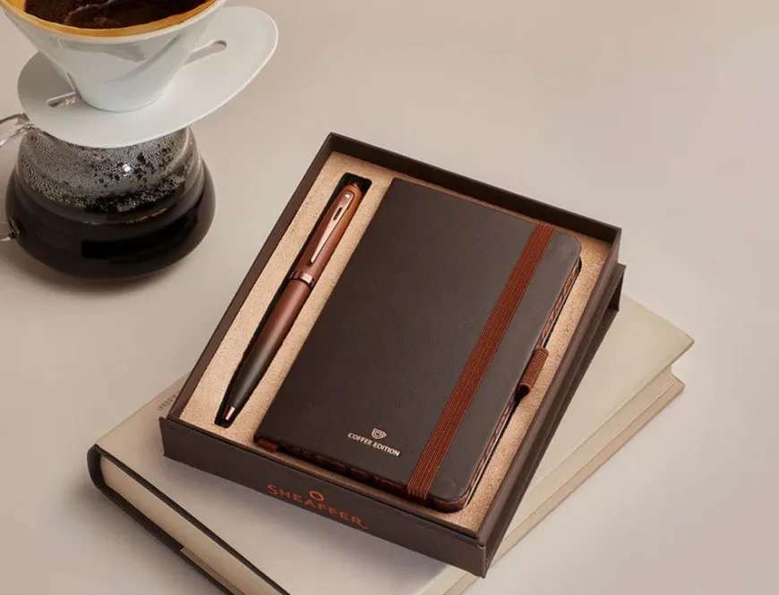 Sheaffer 100 Coffee Edition Ballpoint Pen & Pocket Notebook Gift Set
