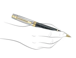 Sheaffer 300 Engraved Black Barrel with Chrome Cap & Gold Trims Rollerball Pen