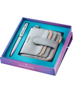 Sheaffer 100 Expressions Pearlised Gradient Ballpoint Pen & Zipper Wallet Gift Set