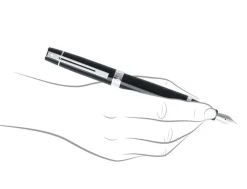 Sheaffer 300 Gloss Black Chrome Trim Fountain Pen