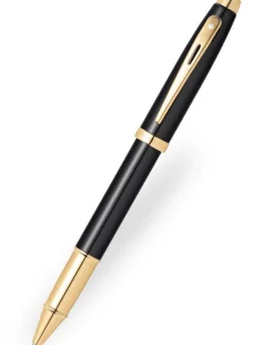 Sheaffer 100 Gloss Black Gold Trim Rollerball Pen