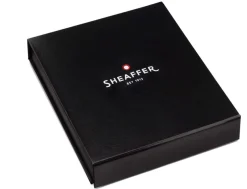 Sheaffer 300 Glossy Black Gold Trim Ballpoint Pen & A5 Notebook Gift Set