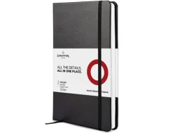 Sheaffer 300 Glossy Black Gold Trim Ballpoint Pen & A5 Notebook Gift Set