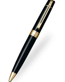 Sheaffer 300 Glossy Black Gold Trim Ballpoint Pen