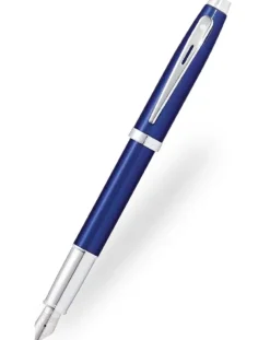 Sheaffer 100 Glossy Blue Chrome Trim Fountain Pen