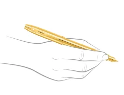 Sheaffer 100 Glossy PVD Gold Fountain Pen
