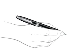 Sheaffer Legacy Glossy Black Chrome Trim Ballpoint Pen