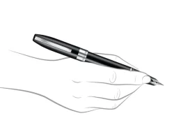 Sheaffer Legacy Glossy Black Chrome Trim Fountain Pen