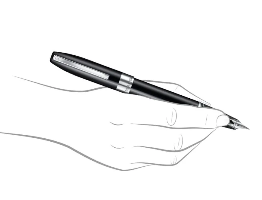 Sheaffer Legacy Glossy Black Chrome Trim Fountain Pen