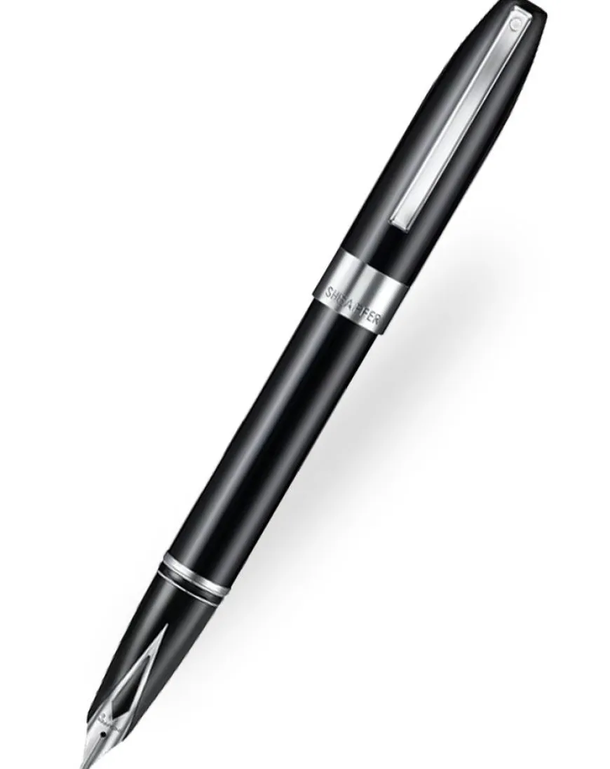 Sheaffer Legacy Glossy Black Chrome Trim Fountain Pen