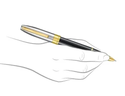 Sheaffer Legacy Glossy Black & Chrome Bi-color Rollerball Pen