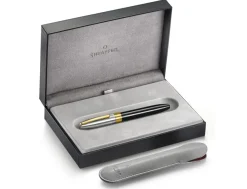 Sheaffer Legacy Glossy Black & Chrome Bi-color Rollerball Pen