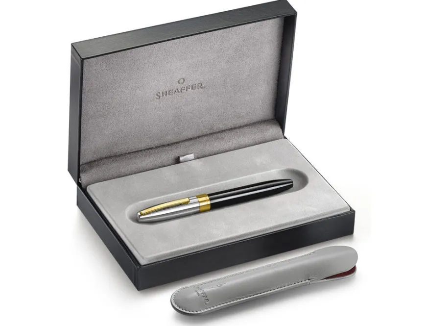 Sheaffer Legacy Glossy Black & Chrome Bi-color Rollerball Pen