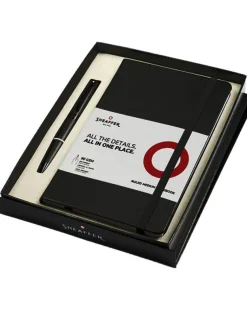 Sheaffer 300 Matte Black Ballpoint Pen & A5 Notebook Gift Set