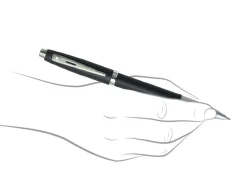 Sheaffer 100 Matte Black Chrome Trim Rollerball & Ballpoint Pen Gift Set