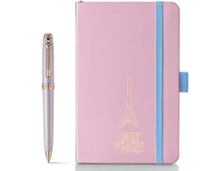 Sheaffer Prelude Special Edition Emily In Paris Mini Pastel Pink Ballpoint Pen & A5 Notebook Gift Set