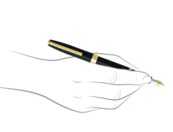 Sheaffer Sagaris Glossy Black Fountain Pen