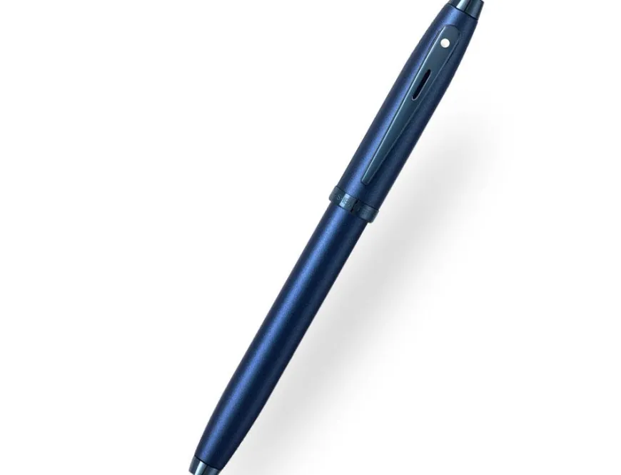 Sheaffer 100 Satin Blue Fountain Pen