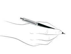 Sheaffer Sentinel Black Chrome Trim Ballpoint Pen