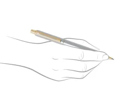 Sheaffer Sentinel Brushed Gold Trim Ballpoint Pen