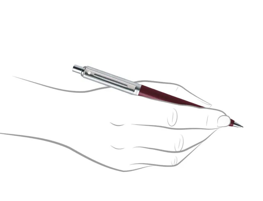 Sheaffer Sentinel Burgundy Chrome Trim Ballpoint Pen
